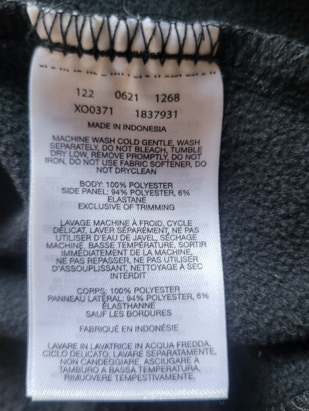 Columbia Fleece Falls Half Zip Hybrid Fleece Pullover Sweater Black Men's Medium - Picture 6 of 7